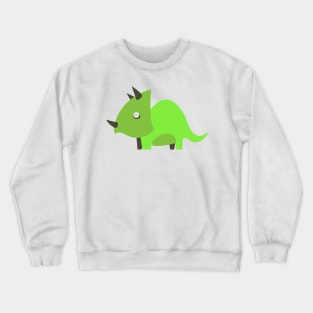 Baby Triceratops Cartoon Icon Crewneck Sweatshirt